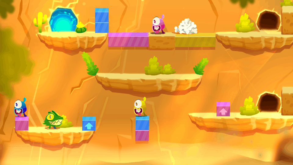 Play the game Gobo Desert of Cubes online for free.